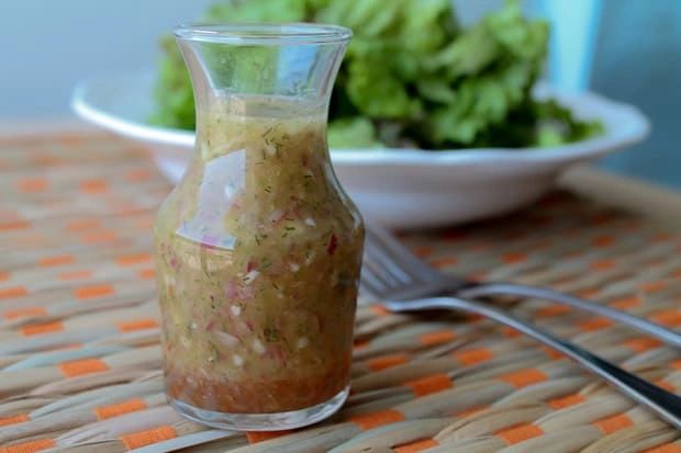 Dill and Red Onion Salad Dressing